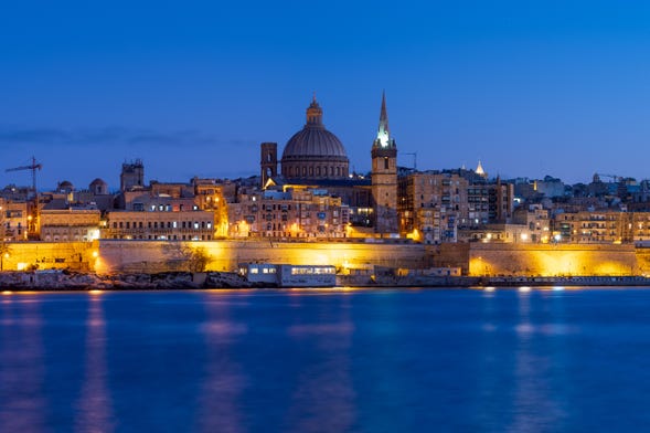 Free tour por Valletta ao entardecer