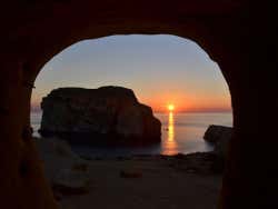 Entardecer em Fungus Rock