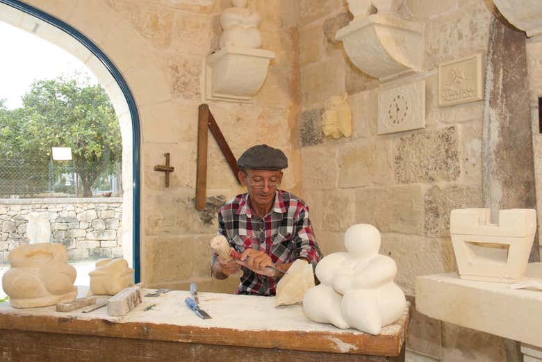 Mestres pedreiros em Malta